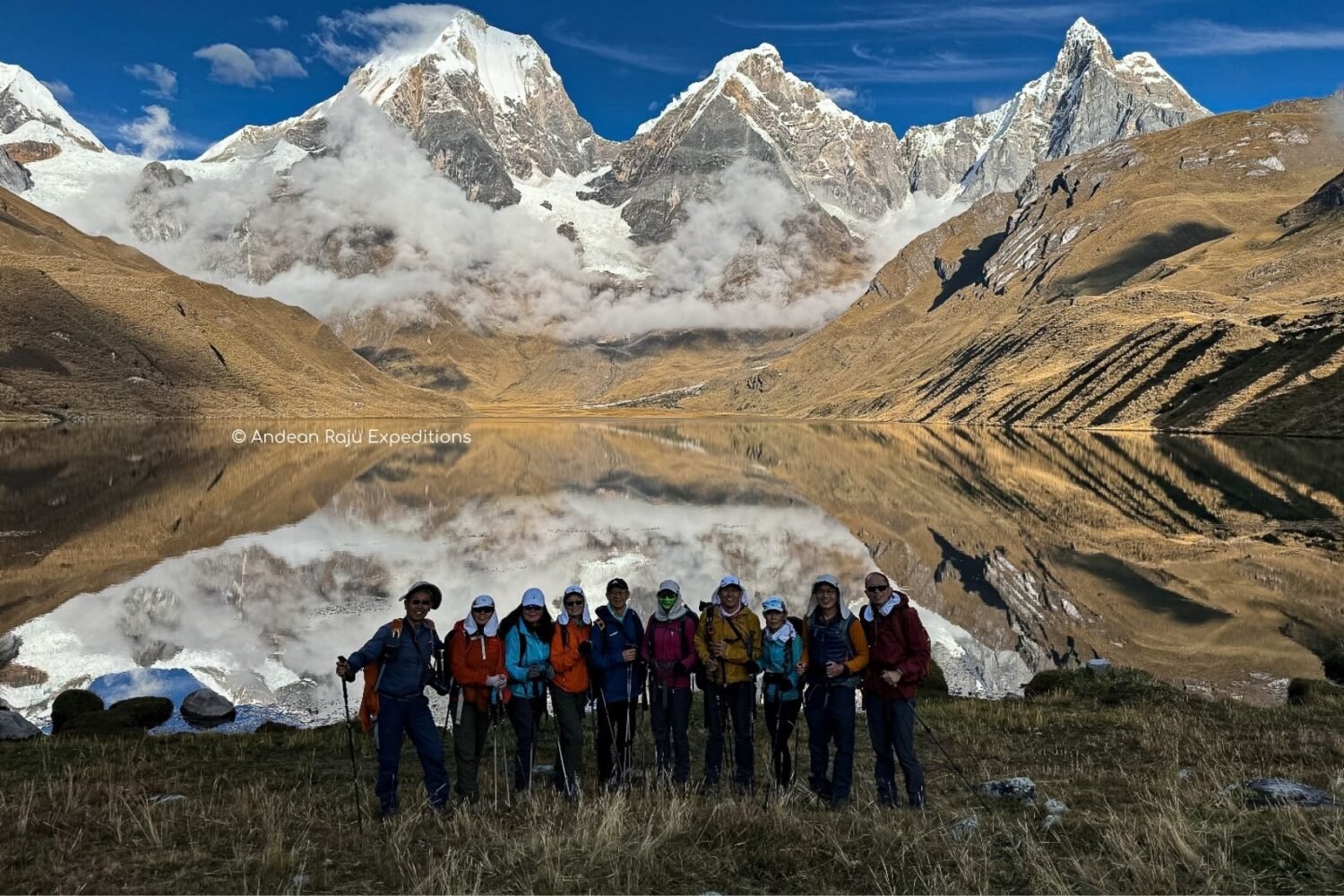 Nuestro grupo Chino en Carhuacocha