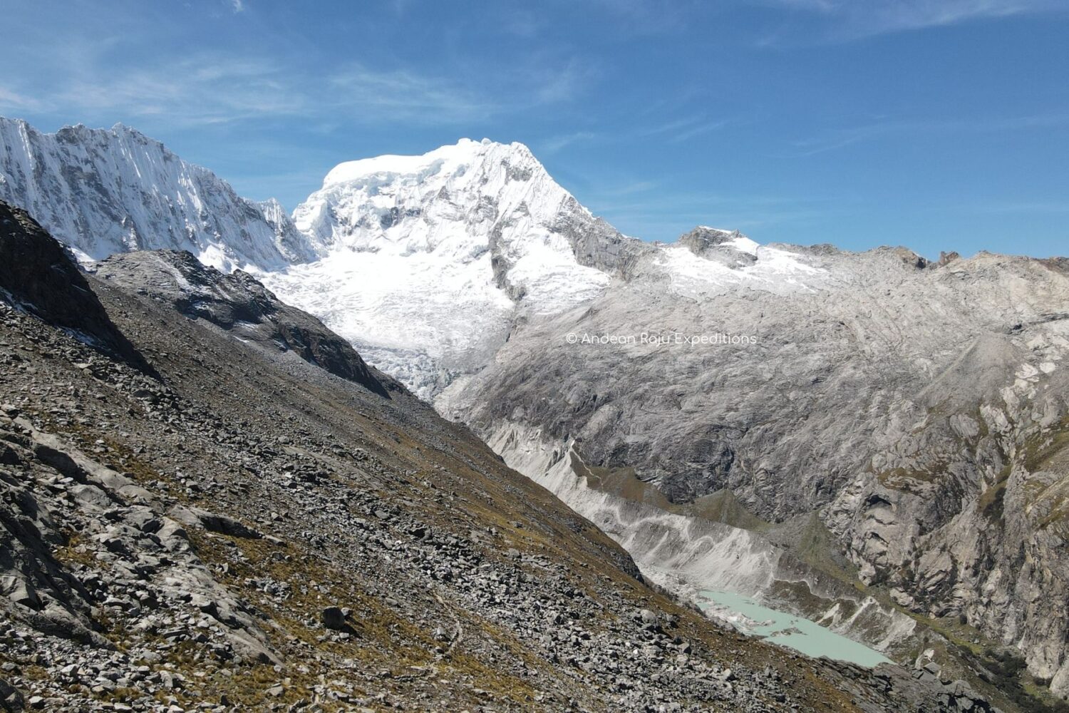 Laguna Llaca y Nevado Ranrapalca