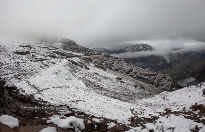 Así luce en invierno el Nevado Mateo