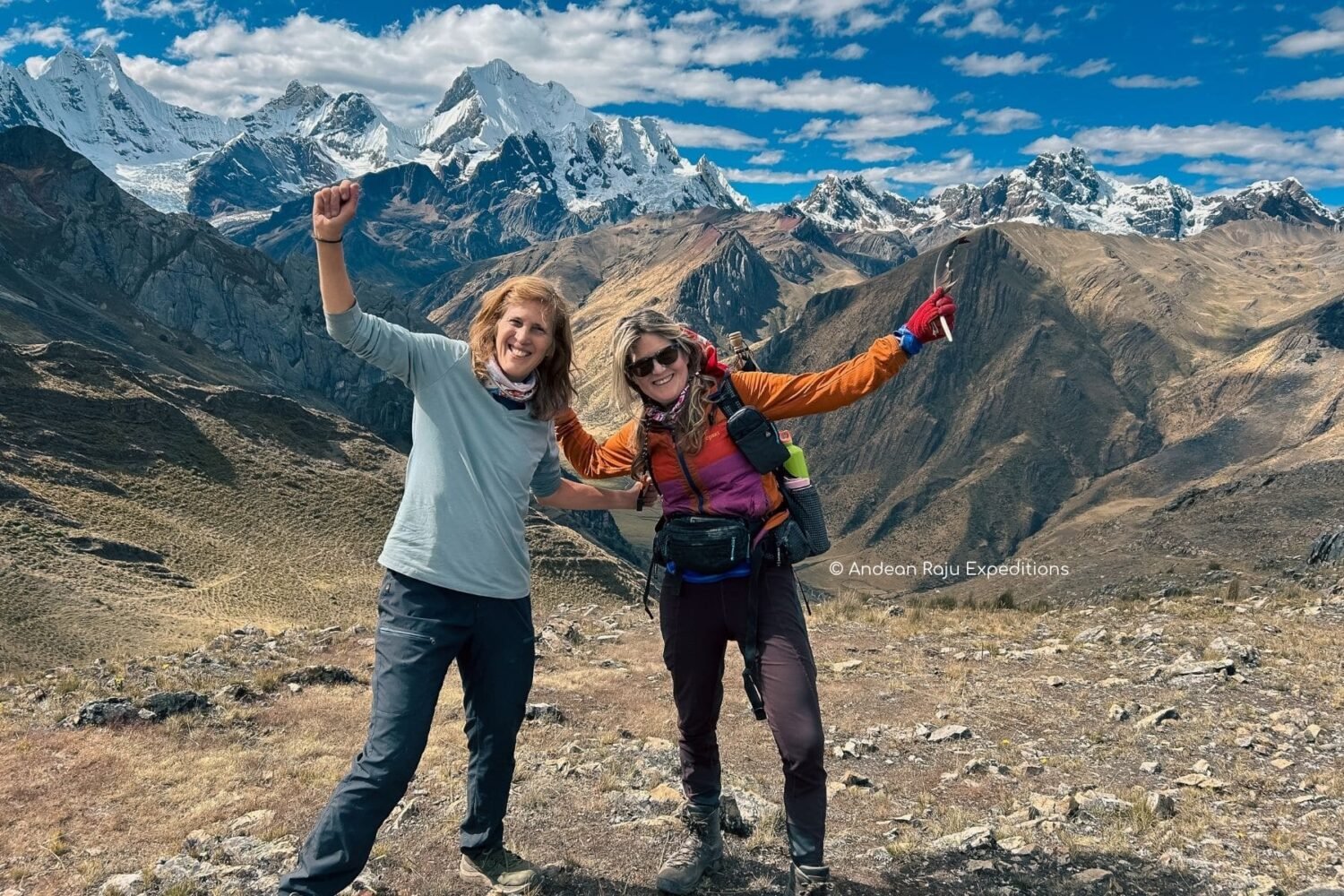 Connie y Rachel en el Paso Mancan Punta