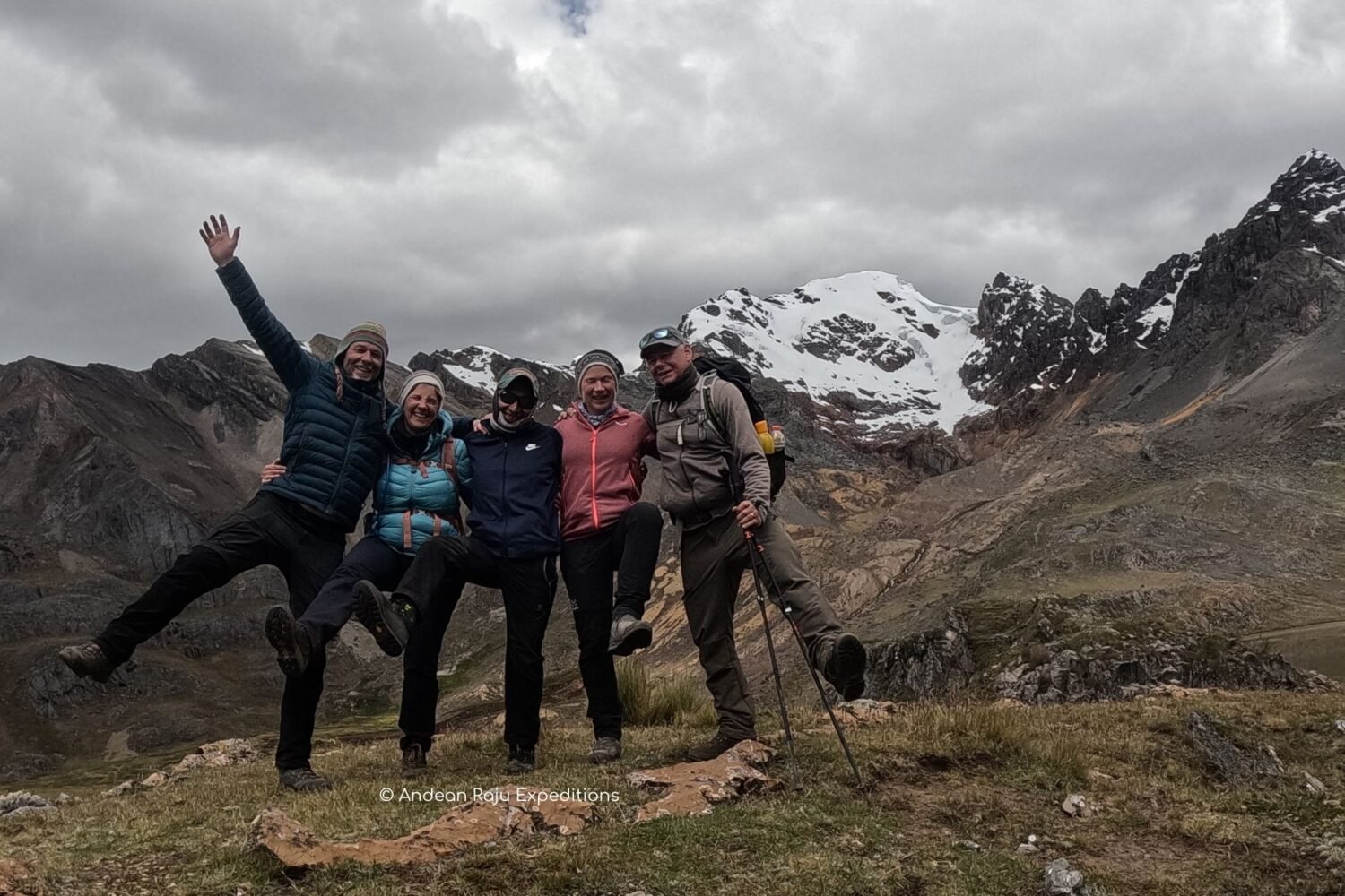 Grupo Belga en Huayhuash