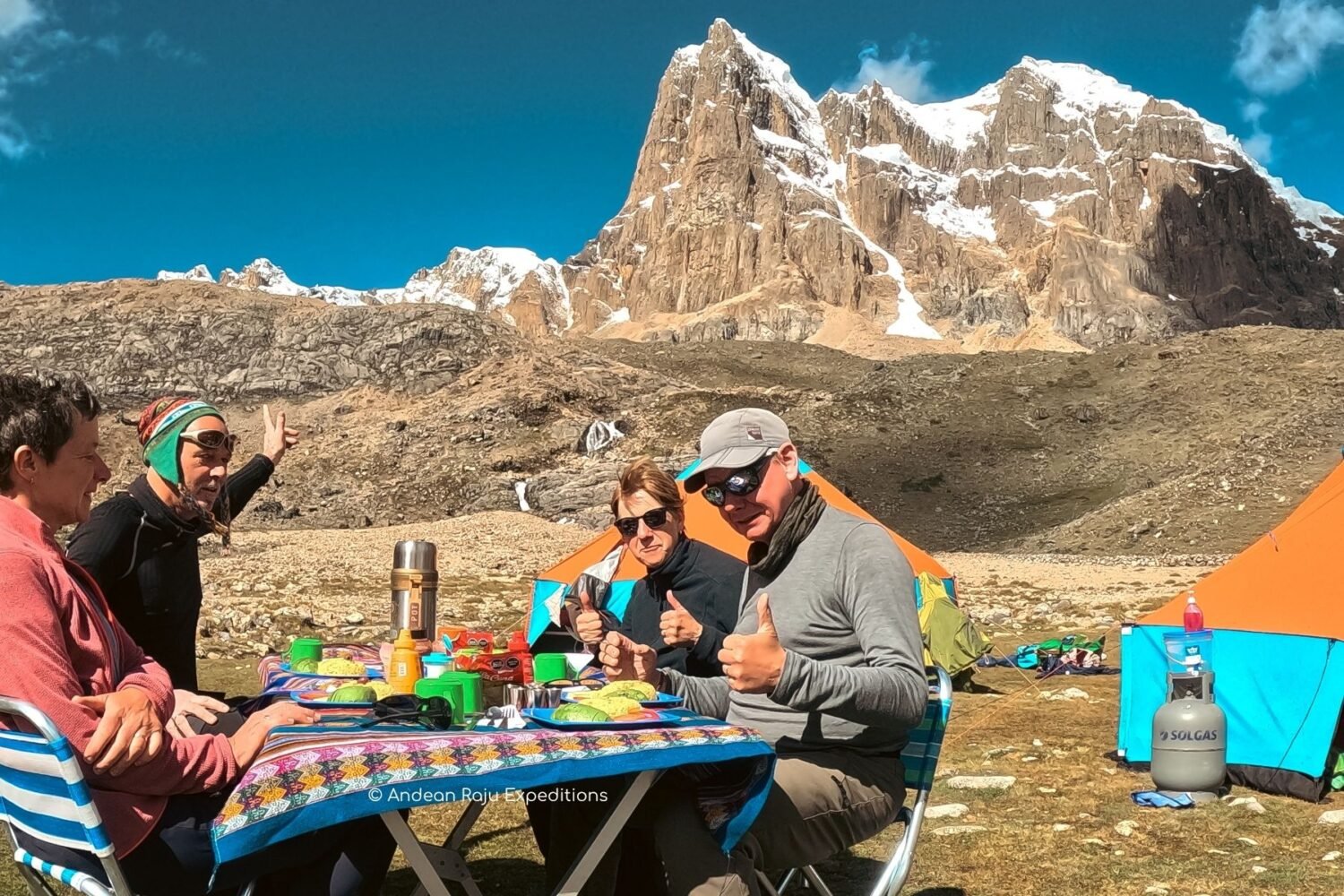Hora del almuerzo en Pampa Elefante